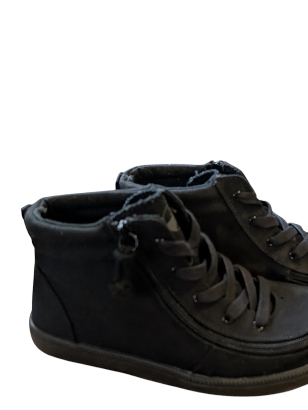 BILLY  Black to the Floor Classic Lace High  Tennis Shoes Size 4 Youth‎